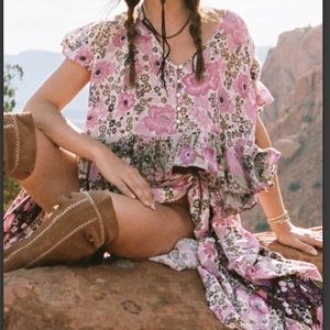 Spell & The Gypsy Flutter Daisy Blouse XS Size 2